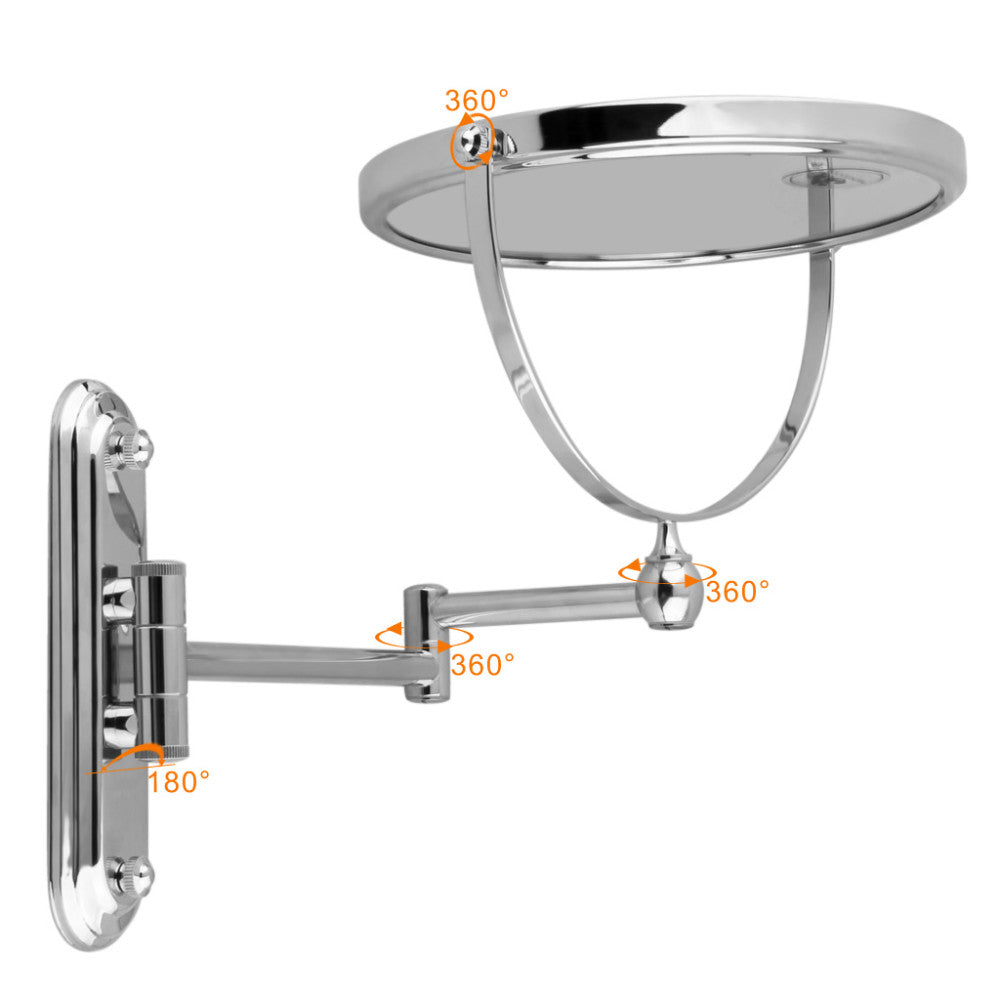 LUVODI 10x Magnifying Wall-Mounted Makeup & Cosmetic Mirror, Doubles Sides Mirror