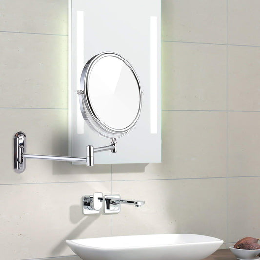 LUVODI 10x Magnifying Wall-Mounted Makeup & Cosmetic Mirror, Doubles Sides Mirror
