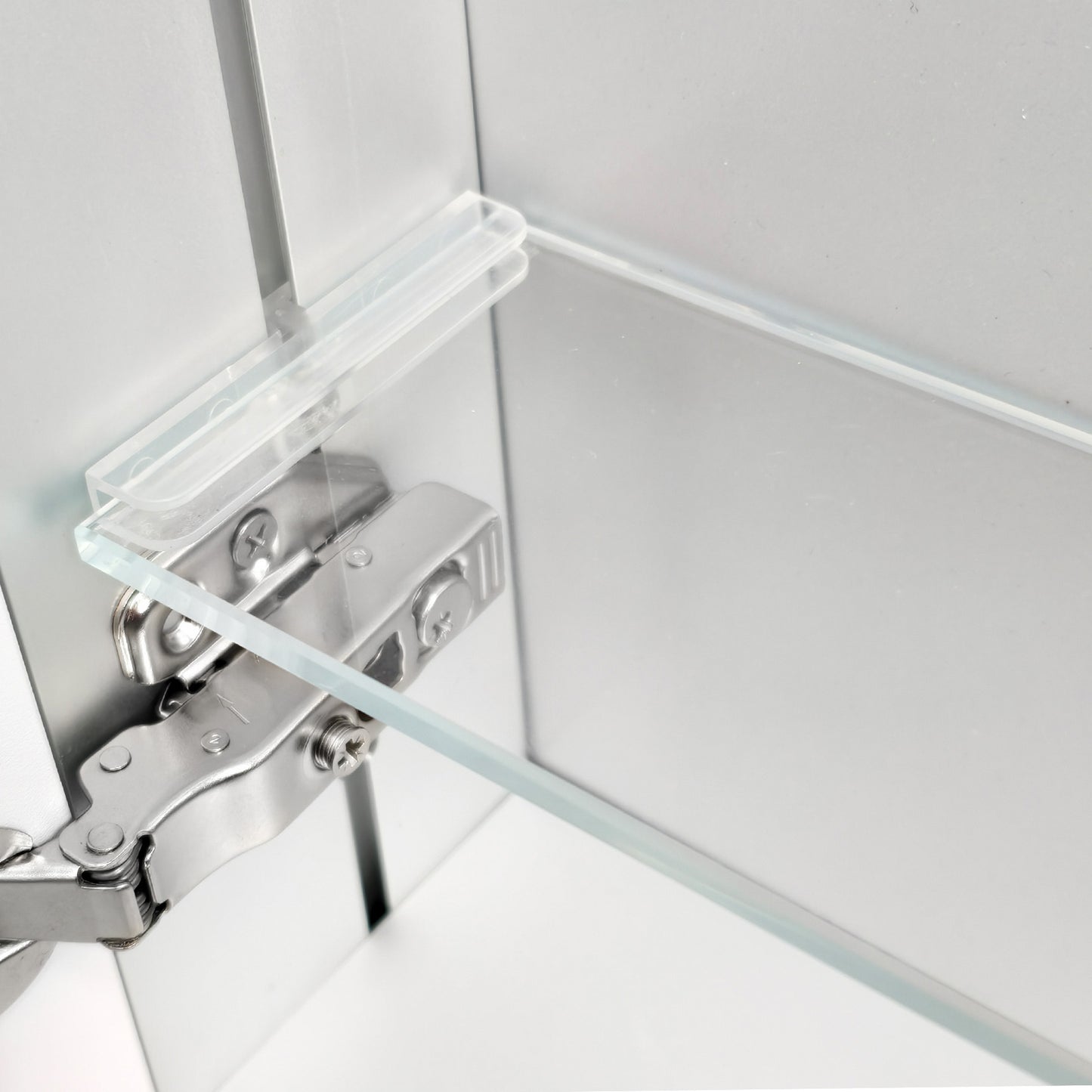 LUVODI 20x28" Bathroom Mirror Cabinet w/ Door Storage & Adjustable Shelves