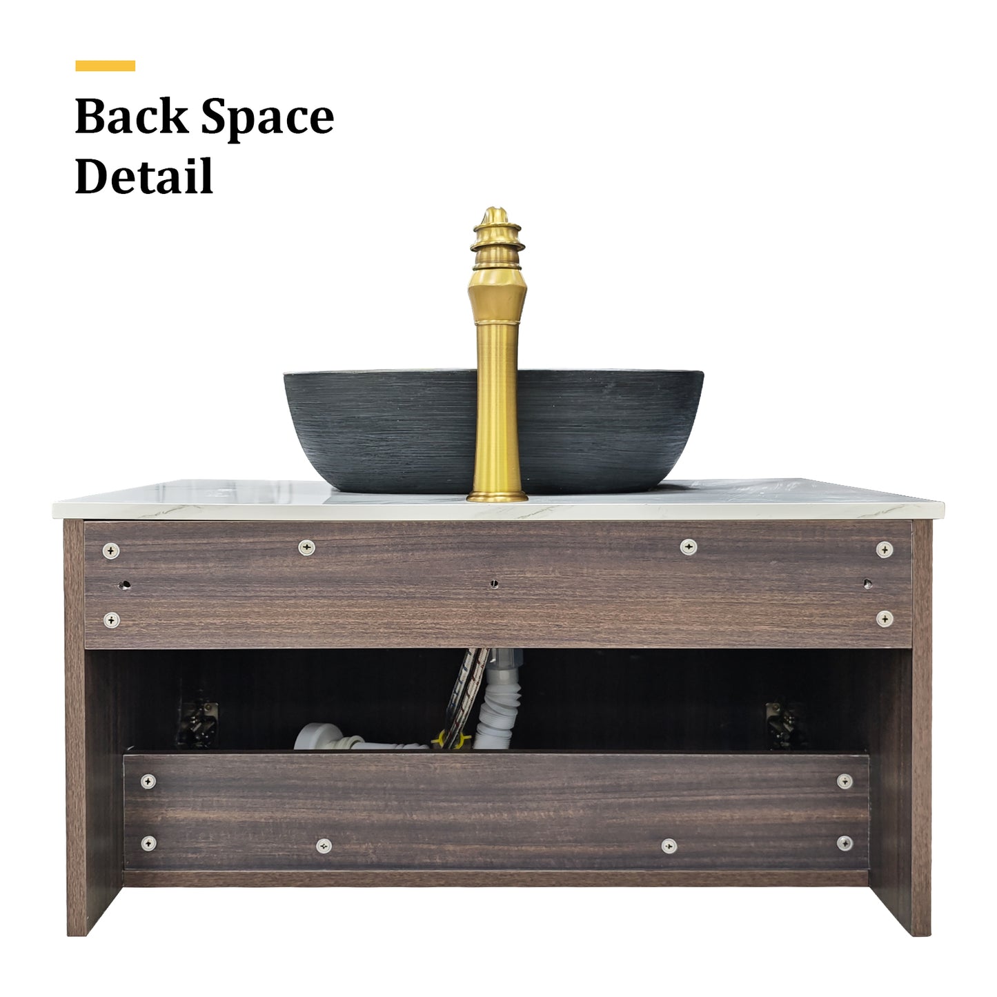 LUVODI Bathroom Vanity Sink: Wall Mounted Floating Bathroom Sink ( Mirror not included)