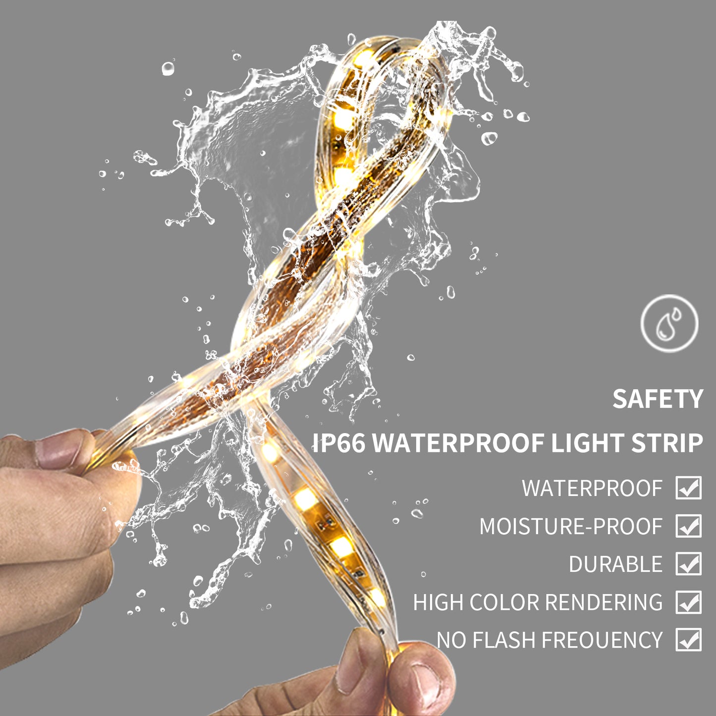 LUVODI Cloud Crystal-like Lighted Bathroom Mirror w/ Backlit 23.6x31.5 inch