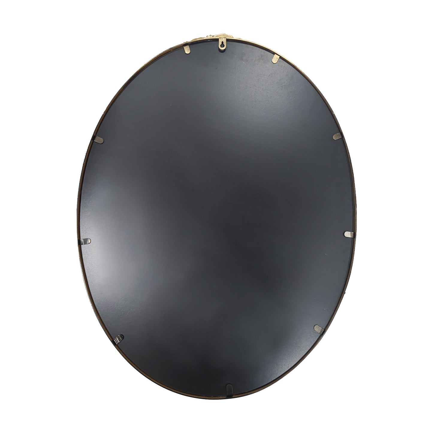 Oval Mirror with Rose Antique Gold Frame 23.6x31.6 Inch
