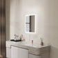 LUVODI 40x50cm Vertical Rectangular Bathroom Mirror with Anti-Fog 3 Lighting Modes Memory Function