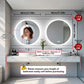 LUVODI Round Bluetooth Bathroom Mirror with Speaker, No Display 31.5 in