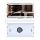 Espejo LED rectangular con Bluetooth y pantalla inteligente LUVODI para colgar horizontalmente