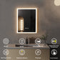 LUVODI 40x50cm Vertical Rectangular Bathroom Mirror with Anti-Fog 3 Lighting Modes Memory Function