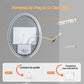 LUVODI Oval LED Bathroom Mirror, Tempered Glass (Glowing Outer Edge)