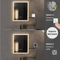 LUVODI 40x50cm Vertical Rectangular Bathroom Mirror with Anti-Fog 3 Lighting Modes Memory Function