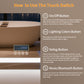 LUVODI LED Bathroom Mirror with Bluetooth Speaker & Screen Display, Tempered Glass Anti Fog Vanity Mirror