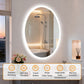 LUVODI Oval LED Bathroom Mirror, Tempered Glass (Glowing Outer Edge)