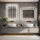LUVODI Rectangular LED Bathroom Mirror Backlit + Front Lighted, Defogging