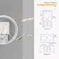 LUVODI 28 in Round Bathroom Mirror with Lights Tempered Glass(2 Buttons)