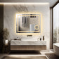 LUVODI LED Bathroom Mirror 3X Magnifier Dimmable Front Light + Backlit Defogging , Memory Function