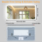 LUVODI Rounded Corner LED Mirror with Bluetooth Speaker Lighted Bathroom Vanity Mirror