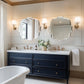Frameless Irregular Wall Glass Mirror Beveled Edge Wall Vanity Mirror