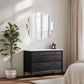 Frameless Irregular Wall Glass Mirror Beveled Edge Wall Vanity Mirror