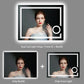 LUVODI LED Bathroom Mirror 3X Magnifier Dimmable Front Light + Backlit Defogging , Memory Function