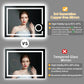 LUVODI LED Bathroom Mirror 3X Magnifier Dimmable Front Light + Backlit Defogging , Memory Function