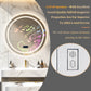 LUVODI Round LED Bluetooth Bathroom Mirror with Smart Display 80x80cm