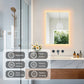 LUVODI Rectangular LED Bathroom Mirror with Lights, 2 Buttons (Glowing Outer Edge)