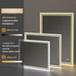 LUVODI Rectangular LED Bathroom Mirror 3Color Defogging Smart Mirror(Glowing Outer Edge)