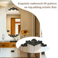 Long Oval Antique Ornate Wall Hanging Mirror Baroque Vanity Bathroom Mirror