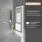 LUVODI 80x80cm Square LED Bathroom Mirror Anti-fog, 3-color Stepless Dimming(Glowing Outer Edge)
