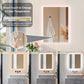 LUVODI Rectangular LED Bathroom Mirror with Lights, 2 Buttons (Glowing Outer Edge)
