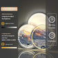 LUVODI Round LED Bluetooth Bathroom Mirror with Smart Display 80x80cm