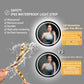 LUVODI Round LED Bluetooth Bathroom Mirror with Smart Display 80x80cm