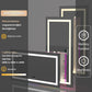 LUVODI Rectangular Bluetooth Bathroom Mirror with RGB Backlit, Smart Display Horizontal Hanging