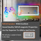 LUVODI Rectangular Bluetooth Bathroom Mirror with RGB Backlit, Smart Display Horizontal Hanging