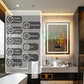 LUVODI LED Bathroom Mirror with Bluethooth Speaker Music Defogging Date & Time Display