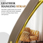 Gold Round Mirror With Hanging Rope For Living Room, Bedroom, Entryway