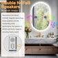 LUVODI Long Oval LED Bathroom Mirror with Bluetooth Speaker, No Display 23.62x35.43 in