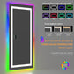 LUVODI Rectangular Bluetooth Bathroom Mirror with RGB Backlit, Smart Display Horizontal Hanging