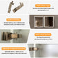 LUVODI LED Bluetooth Bathroom Mirror Cabinet, 500x600mm, 600x700mm, 3 colors, defogging