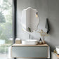 Frameless Irregular Wall Hanging Mirror Silver Glass Mirror Beveled Edge Mirror