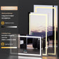 LUVODI LED Rectangular Bluetooth Mirror with Samrt Display Horizontal Hanging