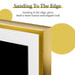 LUVODI Rctangular LED Bathroom Mirror with Gold Aluminum Alloy Narrow Frame Defogging 3 Color