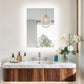LUVODI Rectangular LED Bathroom Mirror with Lights, 2 Buttons (Glowing Outer Edge)