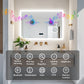 LUVODI Bluetooth Bathroom Mirror With 3X Magnifying, Time/Date Display Makeup Mirror