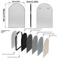 LUVODI Black Framed Arched Wall Mirror Bathroom Bedroom Makeup Dressing Mirror