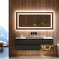 LUVODI Rectangular LED Bathroom Mirror 3 Color Backlit and Front Light Horizontal/Vertical