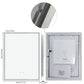 LUVODI 17.8”x23.6" LED Bathroom Mirror Wall Vanity Mirror 3 Colors Smart Lighted Mirror