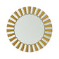 Contemporary Decorative Wall Mirror Round Starburst Mirror w/ Glass Beveled Edge for Living Room