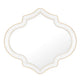Irregular Silver Wall Decor Mirror Golden Rim for Hallway 31”x34”