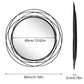31.5in Large Round Decorative Mirrors, Metal Wire Frame Wall Mirror, Black & Gold