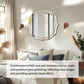 Flower-shaped Silver Glass Wall Decor Mirror Beveled Gold Rim Accent Mirror for Hallway, Living Room