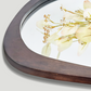 Modern Farmhouse Decorative Asymmetrical Wall Mirror Black Walnut Wood Framed